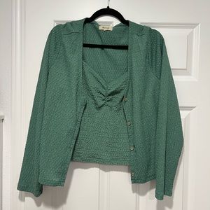 Madewell tank/cardigan set